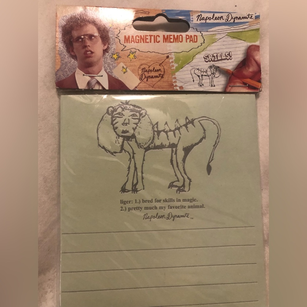 Napoleon Dynamite magnetic memo pad